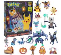 Pok?mon 2024 Halloween Countdown Advent Calendar for Kids 16 Gift Playset - 13 Days of Reveal with 11 Toy Character Figures & 5 Accessories - Pikach