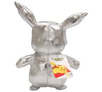 Pok?mon 8"""" Silver Pikachu 25th Anniversary Plush - Officially Licensed - Quality & Soft Stuffed Animal Toy - Limited Edition - Collectible Stuff