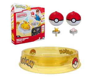 Pok Mon Battle Spinner Arena Set - Two Spinners With Ball Launchers And