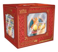 Pok?mon JCC Super-Premium Charizard-ex Collection (3 Shiny Cards, 1 Card Holder Figure, 10 Boosters)