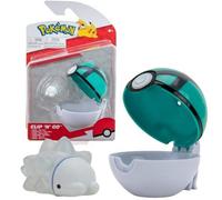 Pok?mon PKW2655 - Clip'n'Go Pok?ball - Snomnom & Netball Official Pok