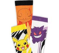 Pok?mon Socks 3-Pack Pikachu, Charmander, Gengar 43-46