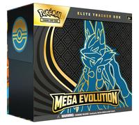 Pok?mon TCG: Mega Evolution Elite Trainer Box ? Lucario (1 Full-Art Promo Card, 9 Booster Packs & Premium Accessories)