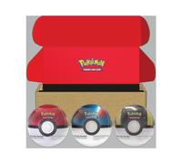 Pok?mon TCG: Pok? Ball Tin 3-Pack Bundle 2024- Pok? Ball Great Ball Ultra Ball. AMAZON EXCLUSIVE (Includes 9 Scarlet & Violet Booster Packs + Sticke