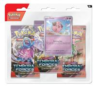 Pok?mon TCG: Scarlet & Violet?Temporal Forces Triple Pack ? Cleffa (3 Booster Packs & 1 Foil Promo Card)
