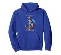 Pokai Bay Beach Hawaii Swordfish Marlin Ocean Fishing Pullover Hoodie, Adult Unisex, Royal Blue, Medium