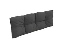 POKAR Euro Pallet Pillow Water-Resistant - 1x Back Cushion 120x40cm, Cold Foam, Removable Covers, Home and Garden Furniture, for Summer House Sofa, without Pallets, Anthracite