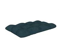 POKAR Euro Pallet Quilted Pillow - 1x Seat Cushion 120 x 60cm, Garden Pillows, Pallet Garden Sofa Bench Furniture, Patio, Without Pallets, Dark Green