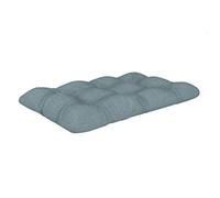 POKAR Euro Pallet Quilted Pillow - 1x Seat Cushion 120 x 80cm, Garden Pillows, Pallet Garden Sofa Bench Furniture, Patio, Without Pallets, Blue