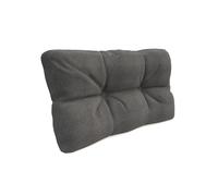 POKAR Euro Pallet Quilted Pillow - 1x Side Cushion 60 x 40cm, Garden Pillows, Pallet Garden Sofa Bench Furniture, Patio, Without Pallets, Grey