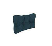 POKAR Euro Pallet Quilted Pillow - 1x Side Cushion 60 x 40cm, Garden Pillows, Pallet Garden Sofa Bench Furniture, Patio, Without Pallets, Dark Green