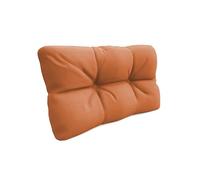 POKAR Euro Pallet Quilted Pillow - 1x Side Cushion 60 x 40cm, Garden Pillows, Pallet Garden Sofa Bench Furniture, Patio, Without Pallets, Orange
