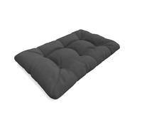 POKAR Euro Pallet Seating Cushion Water-Resistant - 1x Seat Cushion 120x80cm, Cold Foam, Removable Covers, Home and Garden Furniture, for Summer House Sofa, without Pallets, Anthracite