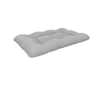POKAR Euro Pallet Seating Cushion Water-Resistant - 1x Seat Cushion 120x80cm, Cold Foam, Removable Covers, Home and Garden Furniture, for Summer House Sofa, without Pallets, Grey