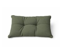 POKAR Garden Chair Cushion | Backrest 60x40x10 cm | Soft Corduroy Back Cushion | Patio Cushions for Rattan Furniture and Pallet Sofa | Outdoor and Indoor | Oeko-Tex Certified | Made in EU | Khaki