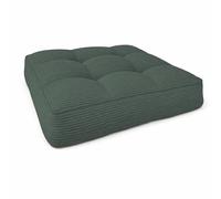 POKAR Garden Chair Cushion | Seat Cushion 60x60x10 cm | Soft Corduroy Seat Pad | Patio Cushions for Rattan Furniture and Pallet Sofa | Outdoor and Indoor | Oeko-Tex 100 | Made in EU | Bottle Green