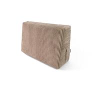 POKAR Pallet Side Cushion 60x40 cm | Garden Sofa Corner Backrest in Corduroy with Removable Cover | Outdoor Cushion for Pallet and Patio Furniture | Oeko Tex 100 Certified | Made in EU | Beige