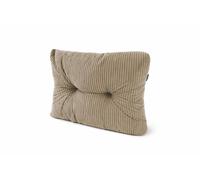 POKAR Pallet Side Cushion 60x40x12 cm in Corduroy | Tufted Cushion for Euro Pallet Furniture | Side Backrest for Corner Garden Sofa | Outdoor and Indoor Use | Oeko-Tex | Made in EU | Beige