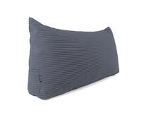 POKAR Wedge Pillow 180x50x20 cm | Reading Pillow with Back Support for Sofa and Bed | Large Backrest Cushion with Side Pockets | Headboard Triangular Cushion | Oeko Tex 100 Certified | Navy