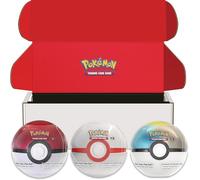 Poke Ball Tin 2024 - Poke Ball, Premier Ball, Moon Ball - Amazon Exclusive Bundle