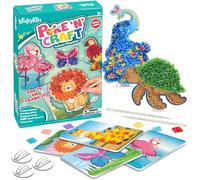 Poke in Art - Animal Kingdom, 900pc Mess Free Craft Kits for Kids, Creative Gifts for Girls & Boys, Arts and Crafts for Kids Activity Packs, Girls Birthday Presents for Ages 4, 5, 6, 7, 8, 9