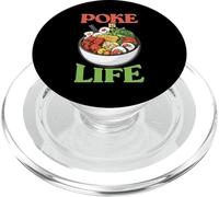Poke Is Life Raw Fish Food Lover Cravings PopSockets PopGrip for MagSafe
