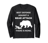 Poke The Bear Attack Defense Big Bear Self Defense Long Sleeve T-Shirt