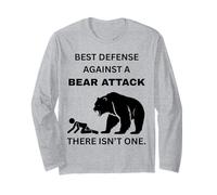 Poke The Bear Attack Defense Big Bear Self Defense Long Sleeve T-Shirt