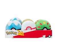 Pokémon 10 cm Plush Pokéball PKW3554-2 to Collect - Official Pokemon Stuffed Toy for Children 2+