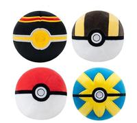 Pokémon 10 cm Plush Pokéball PKW3554-3 - Various Colours to Collect - Official Pokemon Clogged Toy for Children 2+