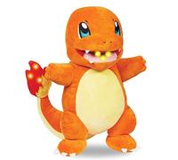 Pokemon 10" Flame Action Charmander Plush - Interactive Light Up Tail & Mouth w/Sound Effects & Voices - Officially Licensed - Christmas Stocking Stuffer Gift for Kids, Boys, Girls - 4+