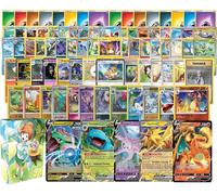 Pokemon: 100 Assorted Card Bundle - with Foils and 5 Ultra Rare (V, GX, EX) Variety - Official Pokemon TCG Deck Box Included