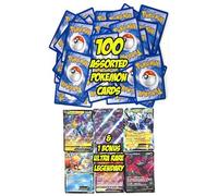 Pokemon - 100 Assoted Cards - Common & uncommon + 1 Legendary Ultra Rare - V GX or EX Card