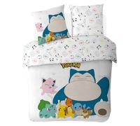 Pokemon 1st Generation Duvet Cover 200 x 200 cm + 2 Pillowcases 63 x 63 cm - 100% Cotton - White
