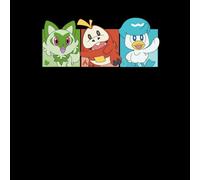 Pokémon 1st Starters Panels Unisex T-Shirt - Black - M - Black