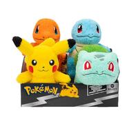 Pokémon 20 cm Plush PKW4413-12 Choose Cuddly Edition - Squirtle, Pikachu, Charmander, Bulbasaur - Official Pokemon Clogged Toy for Children 2+