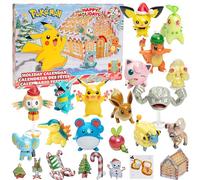 Pokémon 2024 Holiday Advent Calendar Playset for Kids - 24 Piece Christmas Gift Set - Character Figures Include Pikachu, Eevee, Charmander & More! - 16 Pokemon Toys & 8 Accessories - For Boys & Girls