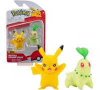 Pokemon 2in Battle Figure Double Pack - Chikorita Pikachu Series 9