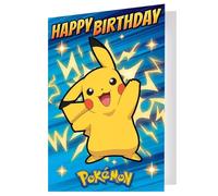 Pokemon 3D & Lenticular Birthday Card in Blue Pokemon Blue