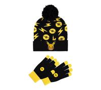 Pokémon - Pikachu Beanie + Gloves - Gift Set Onesize