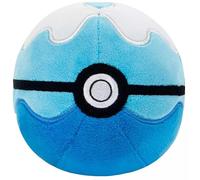 Pokemon 4" Pokeball Plush - Soft Stuffed Poke Ball Toy with Weighted Bottom (Dive Ball)