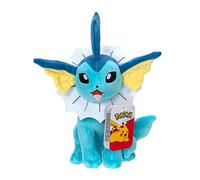 Pokémon PKW3081 Official & Premium Quality 8-inch Vaporeon Adorable, Ultra-Soft, Plush Toy, Perfect for Playing & Displaying-Gotta Catch Em All
