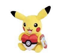Pokemon - 8" Pikachu Pokeball Heart Plush