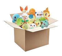 Pokemon 8" Starter Plush Assorted Mystery Blind Box 3-Pack - Fire, Grass, Water - Receive 3 Randomly Selected Characters - Surprise Stuffed Animal Toy Figures - Easter Gift for Kids, Boys, Girls - 2+