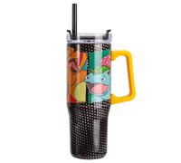 Pokémon 940mL/33oz Double Walled Vacuum Insulated Stainless Steel Tumbler Cup with Handle and Straw, Reusable Insulated Cup for Cold and Hot Drinks