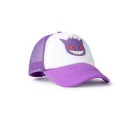 Pokémon Gengar Adjustable Curved Peak Cap in Purple | Unisex Kids Mesh Back Sun Protection Hat | Casual Summer Wear | Snap Closure | Classic Cartoon Style Merchandise