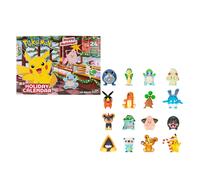 Pokémon Holiday Calendar 2025 - Features 16 2-Inch Battle Figures with Special Finish and Eight Unique Accessories