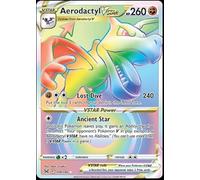 Pokemon - Aerodactyl VStar 199/196 Lost Origin Secret Rainbow Rare Foil