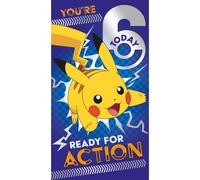 Pokemon Age 6 Birthday Card