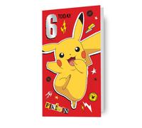 Pokémon Age 6 Birthday Card
